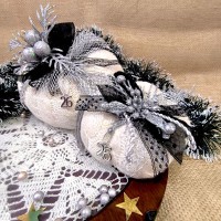 Πλεκτή Κολοκύθα Ασπρόμαυρη 