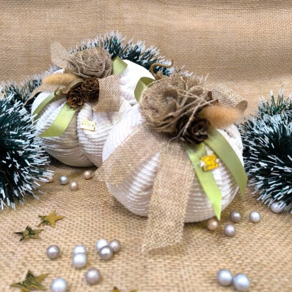 Χριστουγεννιάτικη Λευκή Κολοκύθα 