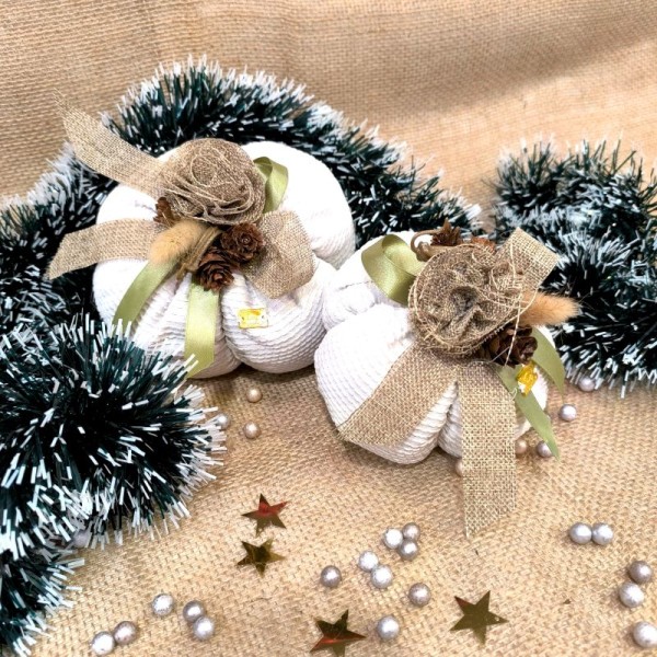 Χριστουγεννιάτικη Λευκή Κολοκύθα 