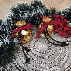 Διακοσμητικό Κεραμικό Χρυσό Ρόδι