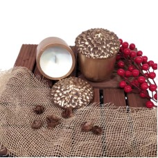 Κεραμικό Βελανίδι με Αρωματικό Κερί Κουραμπιέ